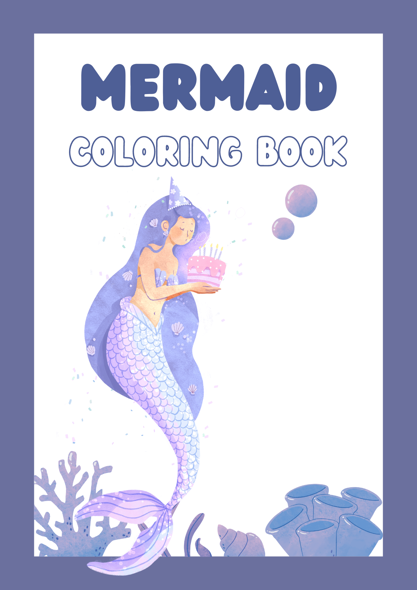 Mermaid Coloring Book product image (1)