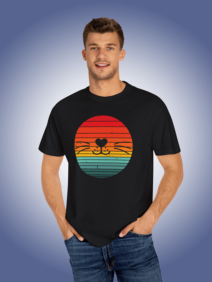 Retro Sunset Smiling Cat product image (1)