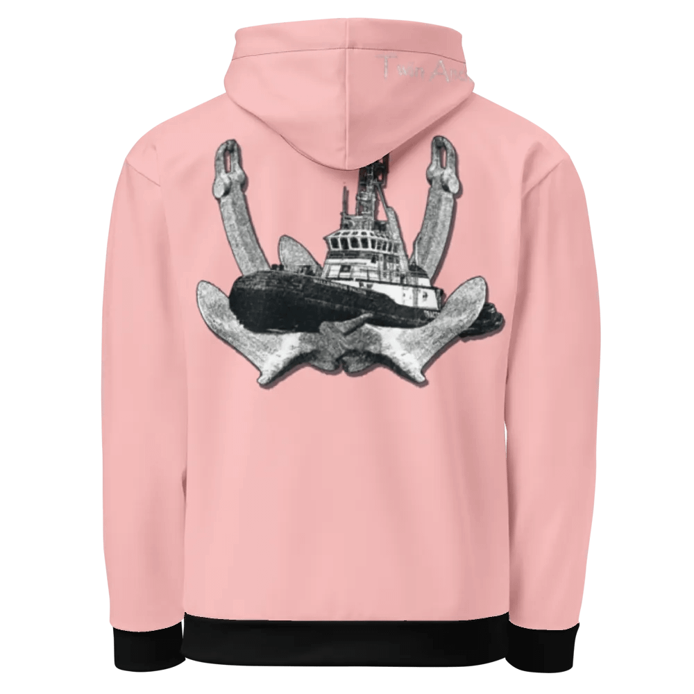 Pink Twin Anchor Marco tug Hoodie product image (3)