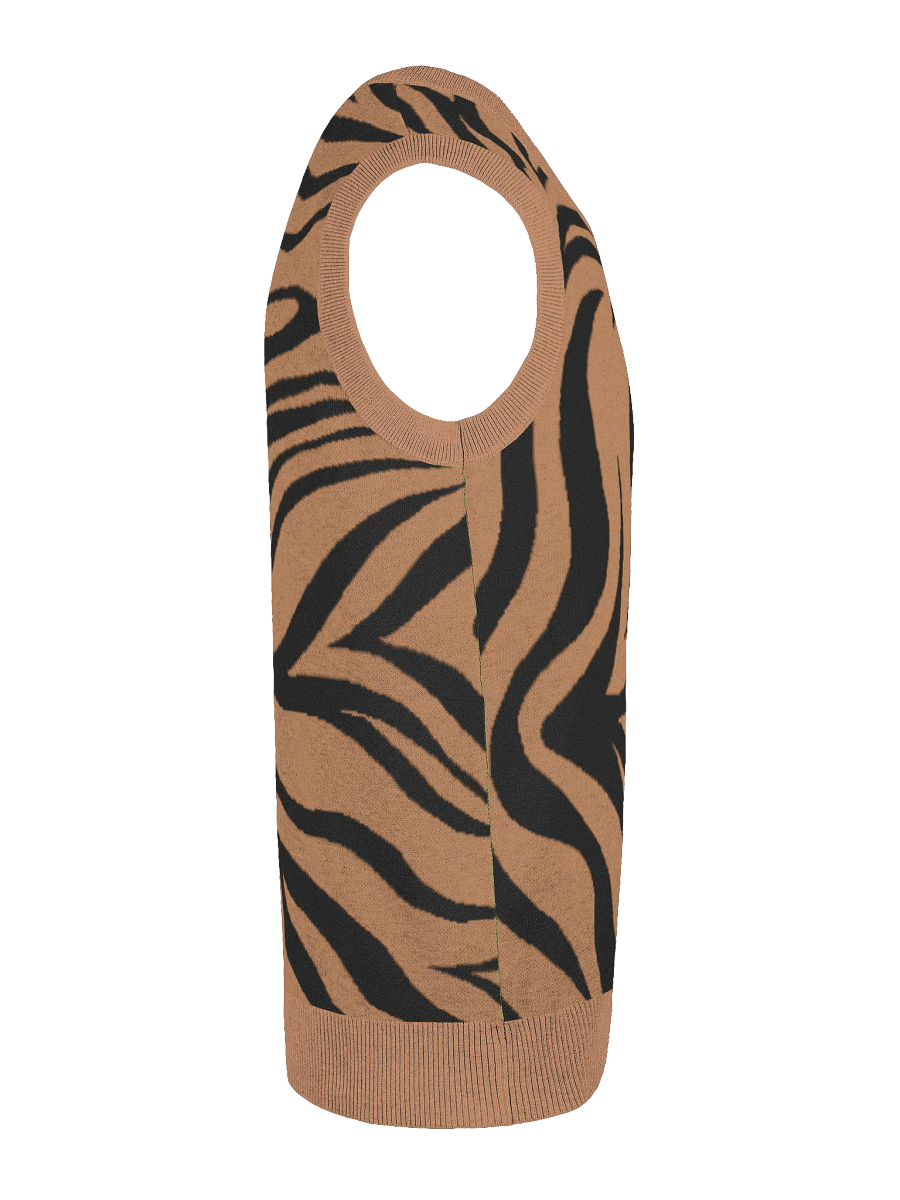 Tiger Stripe V-Neck Vest product image (6)