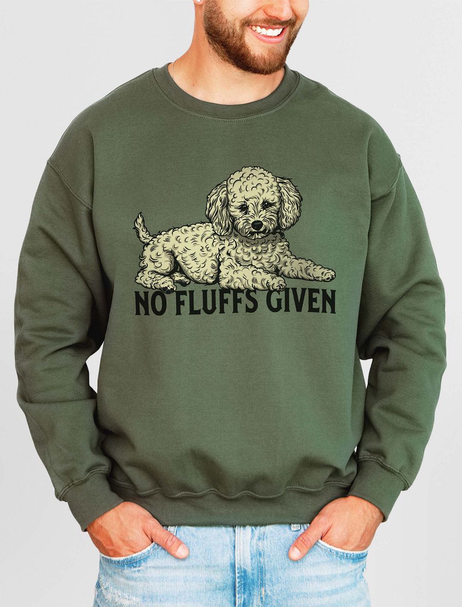 No Fluffs Given Sweatshirt of a Toy Poodle(Cream) | Funny Shirt for Poodle Paw-rents product image (14)