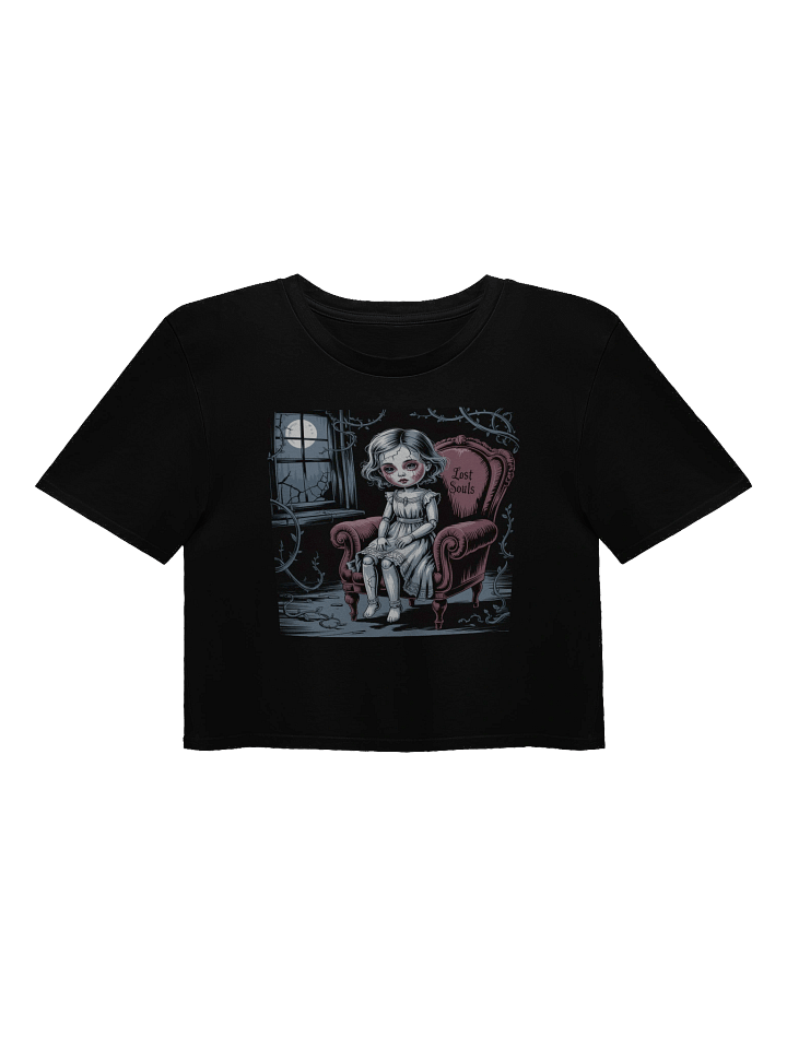 Midnight Veil Designs Gothic Women's Crop Top - Lost Souls Black product image (1)