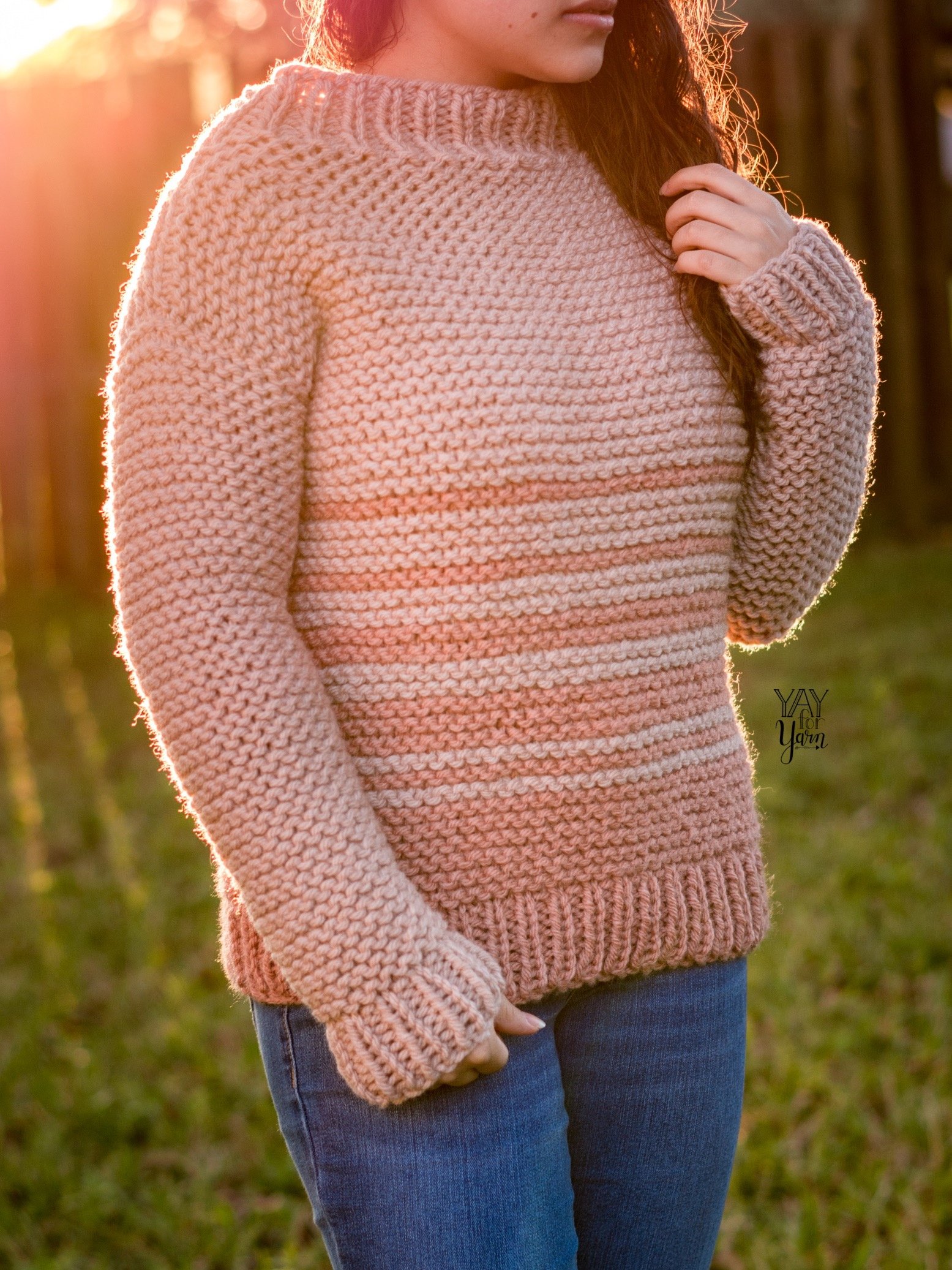 Dip Dye Sweater - PDF Knitting Pattern & Video Tutorial product image (6)