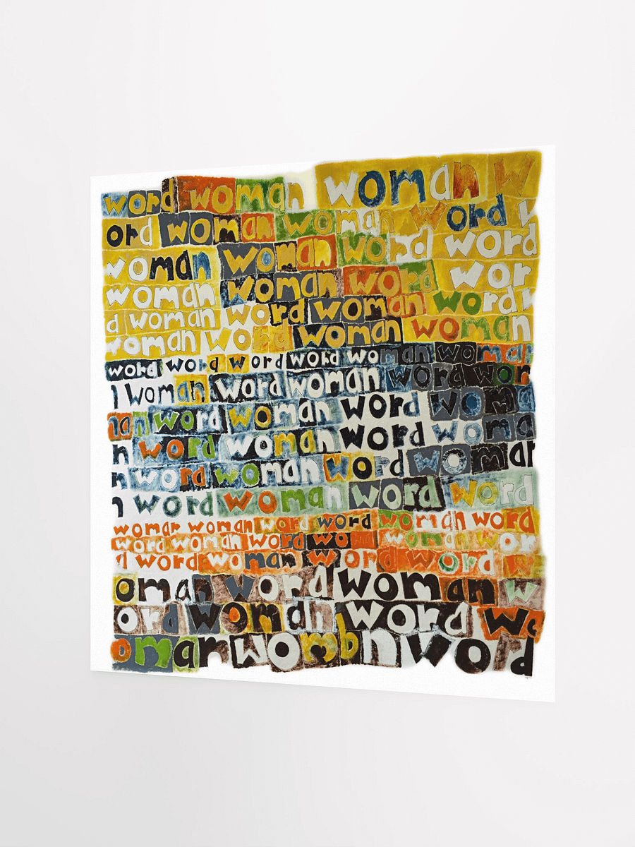 Word Woman Poster product image (3)