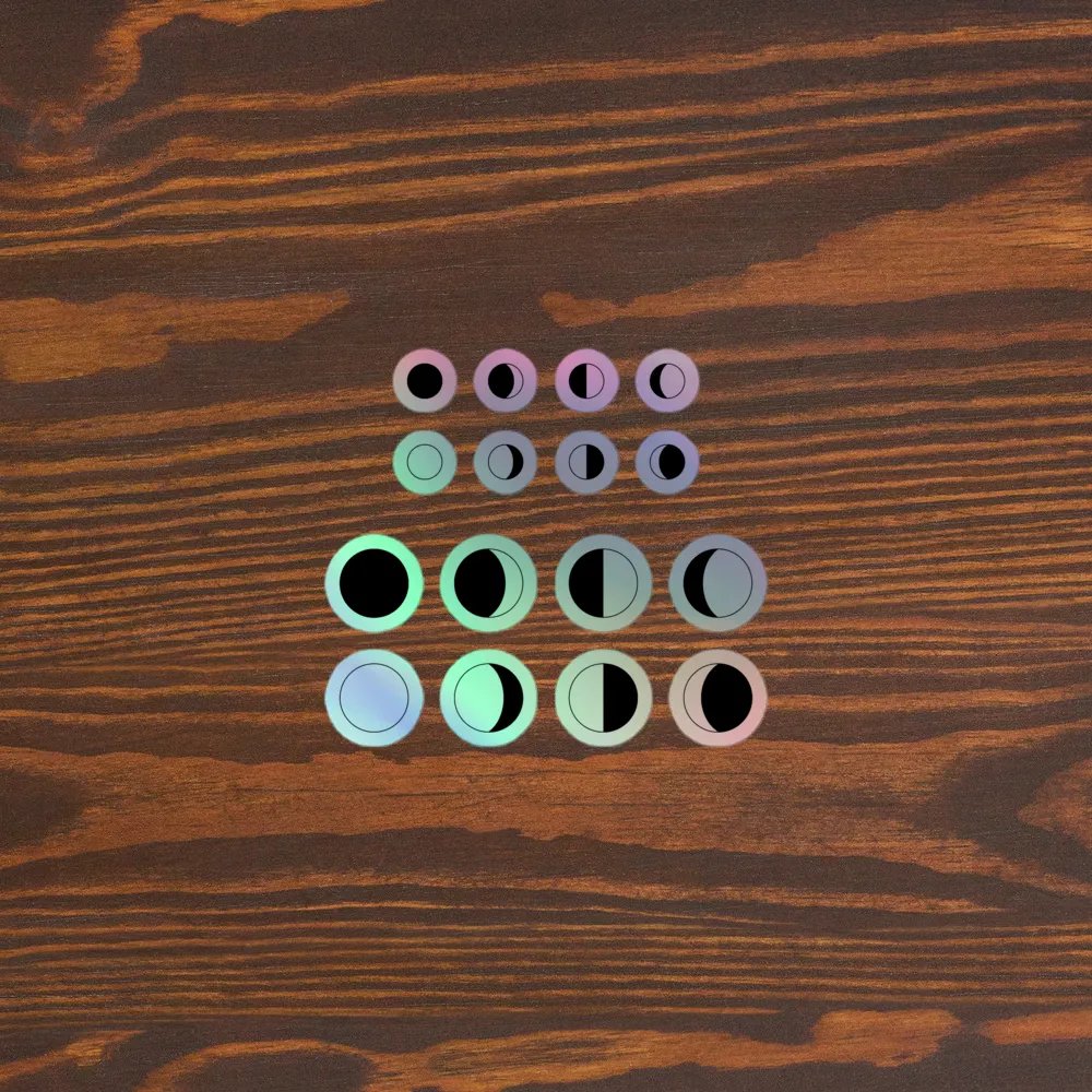 Moon Phases - Holographic Sticker Set product image (5)