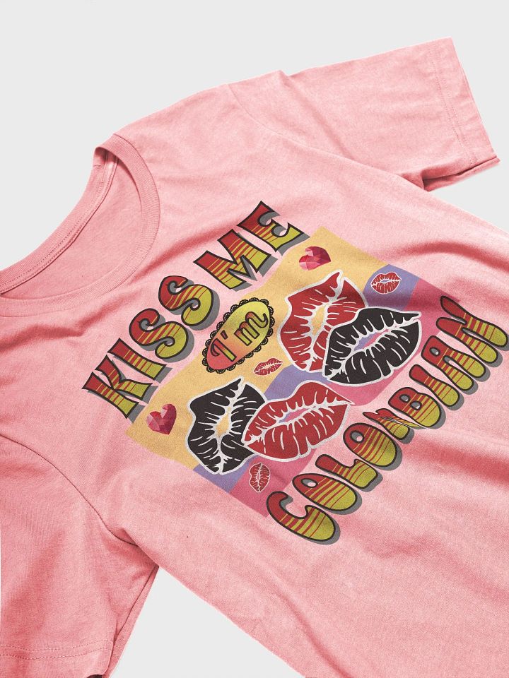 Kiss Me I'm Colombian Flag T-Shirt product image (44)