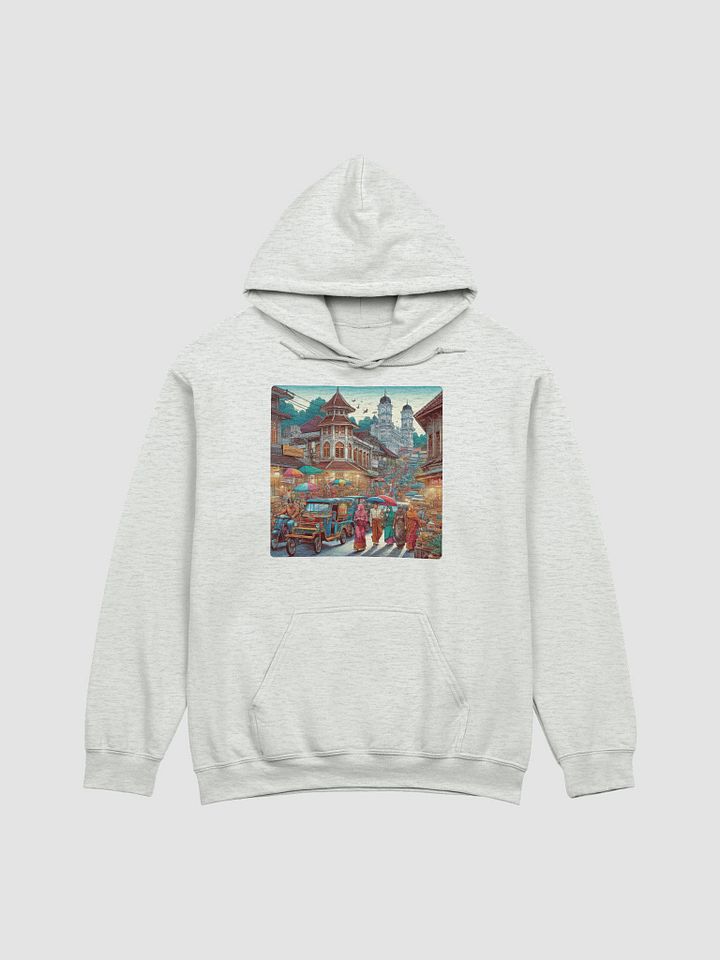 Vibrant Street Adventure Hoodie | AIart Bukittinggi city product image (3)