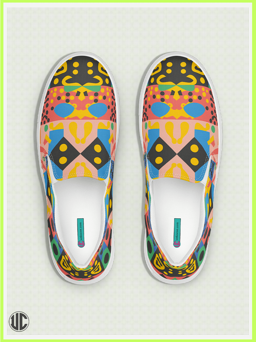 UnkoCon – Vivid Memphis Style Women’s Slip-On Shoes product image (1)