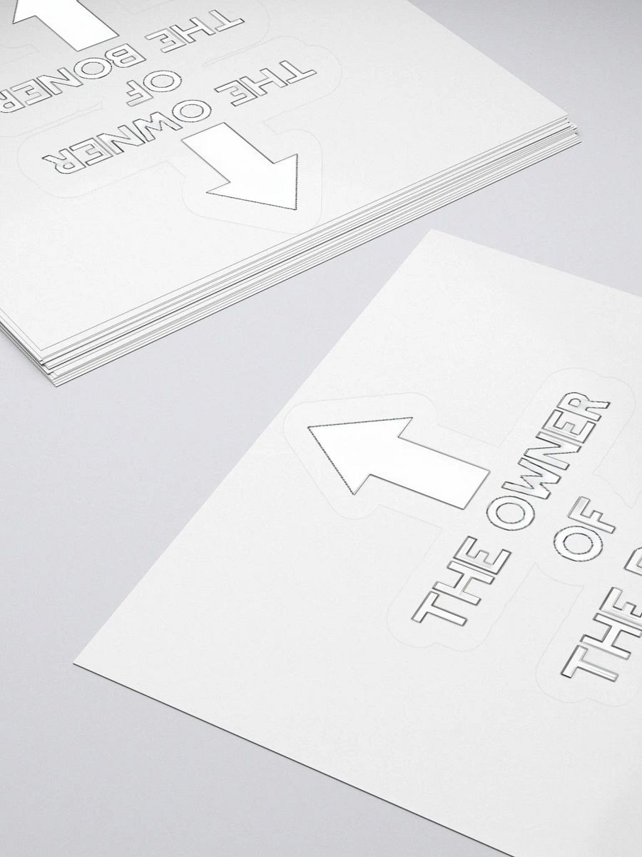 The Owner Of The Boner Sticker product image (4)