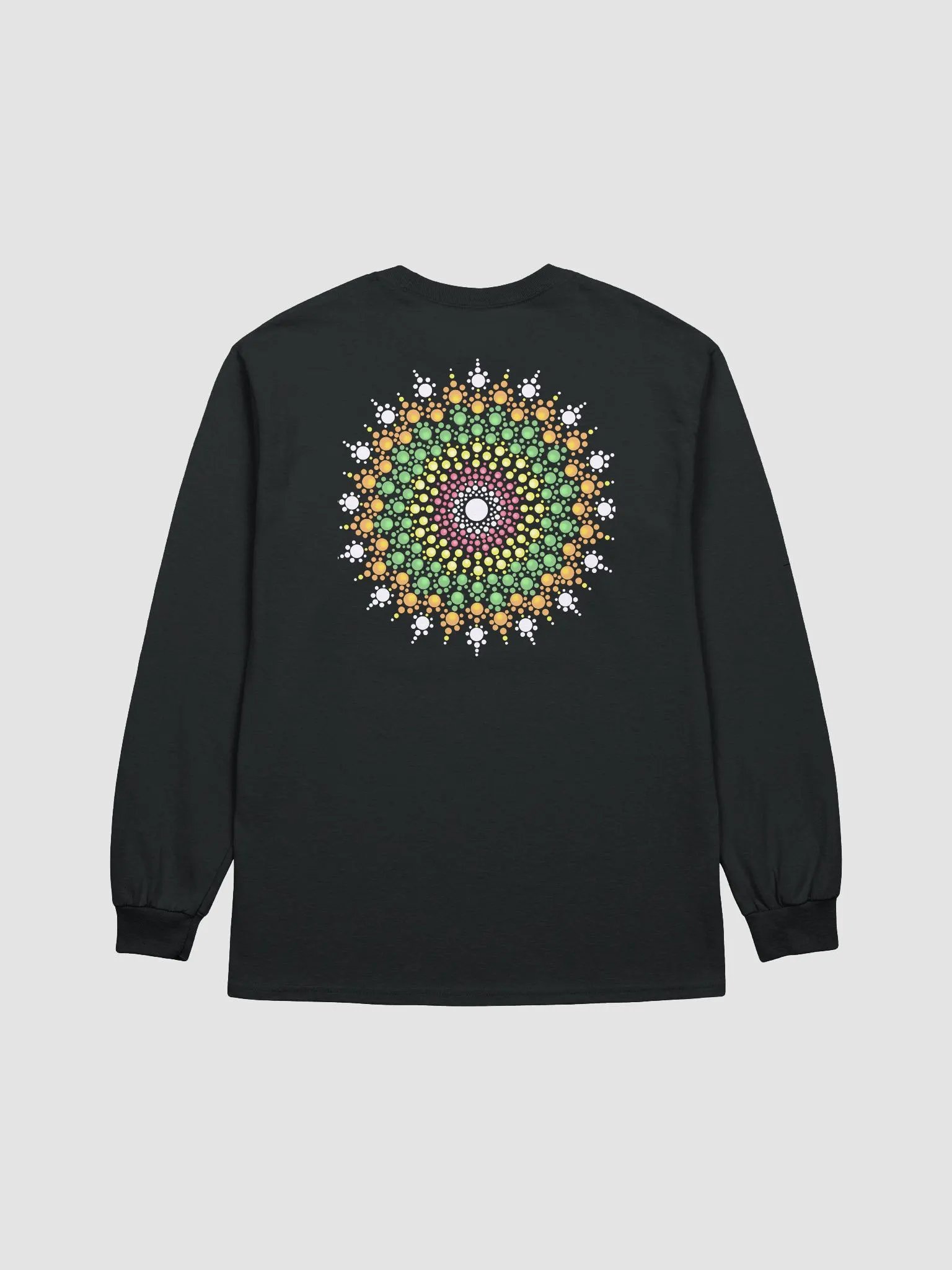 Pastel Dot Mandala Women's Long Sleeve T-Shirt product image (3)