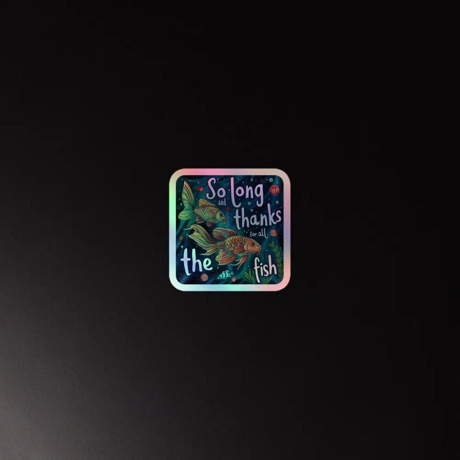 So Long - Classic Farewell Holographic Sticker product image (4)