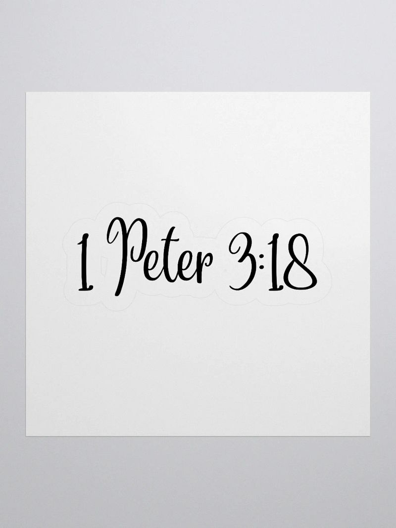 1 Peter 3:18