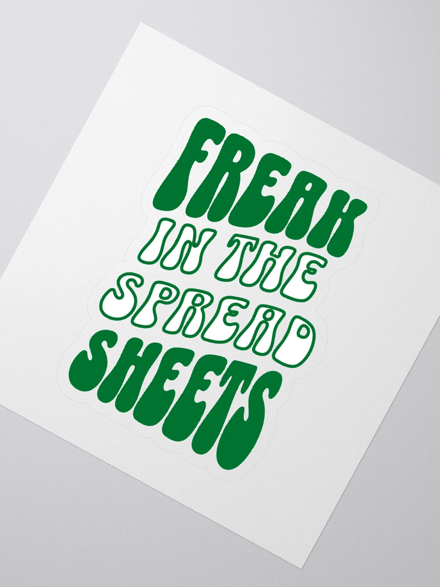 Freak in the Spreadsheets Kiss Cut Stickers product image (2)