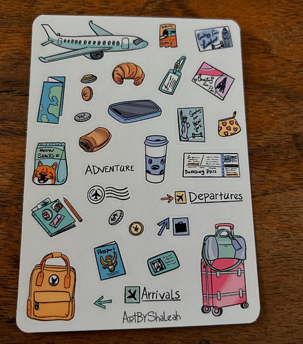 Discover an adorable assortment of airplane travel themed stickers perfect for your travel inspired bullet journal or planner...