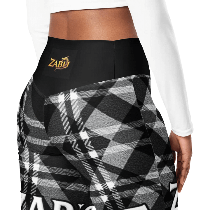 Zabu Checkered Plaid Flare Leggings product image (2)