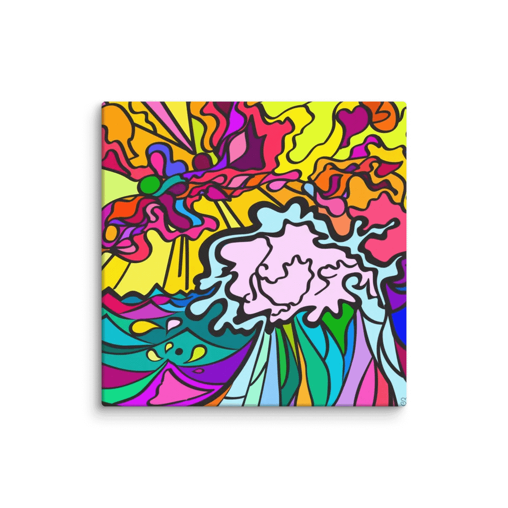 Wave at Sunset - Vibrant Expressions Canvas Collection product image (1)
