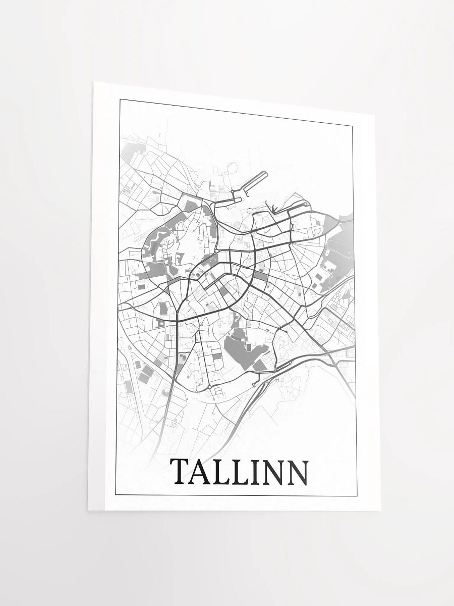 Tallinn, Estonia, city map print product image (13)