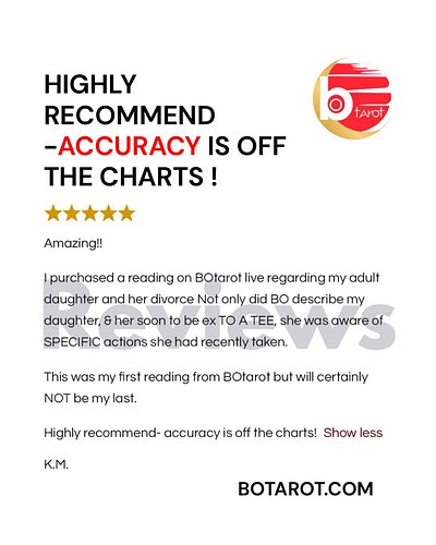 Thank you for the beautiful review ! More on the website https://botarot.com/reviews/ . 
•
•
•
#botarot #botarotofficial #tarot