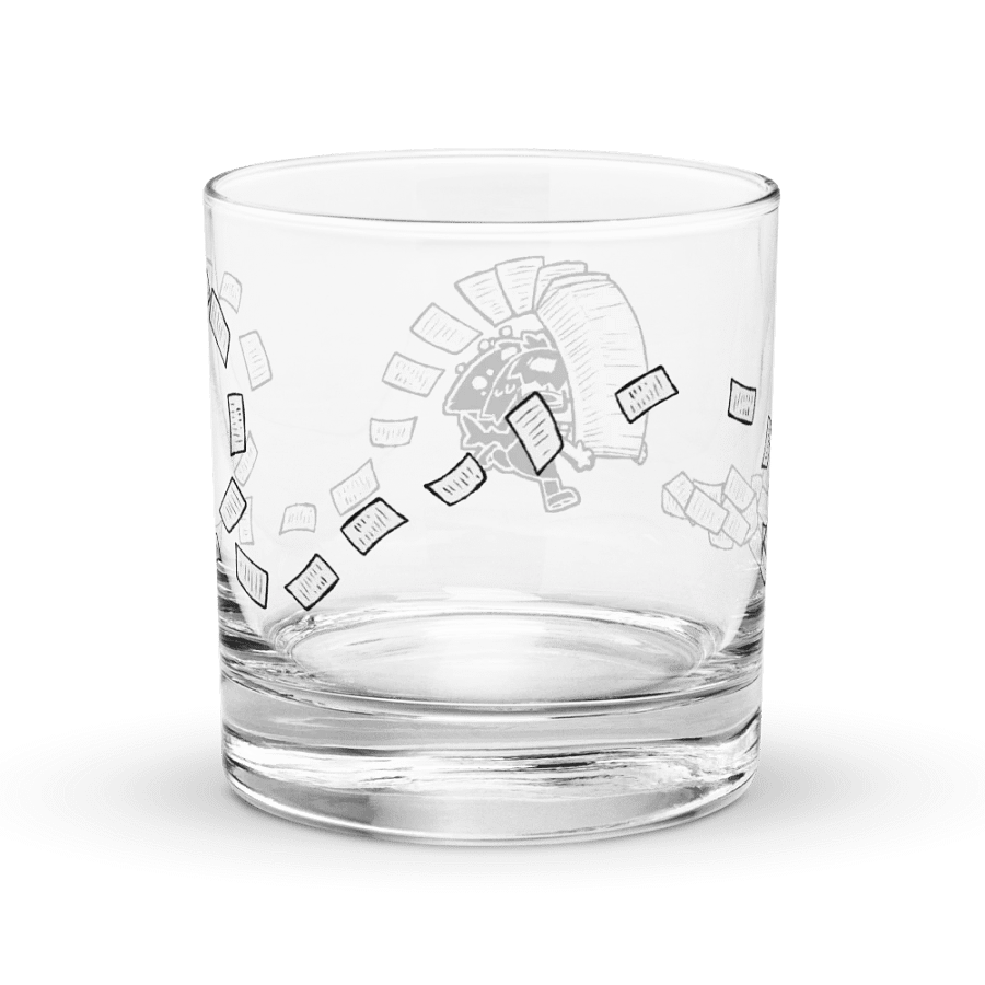 Run From Your Problems Glass product image (5)