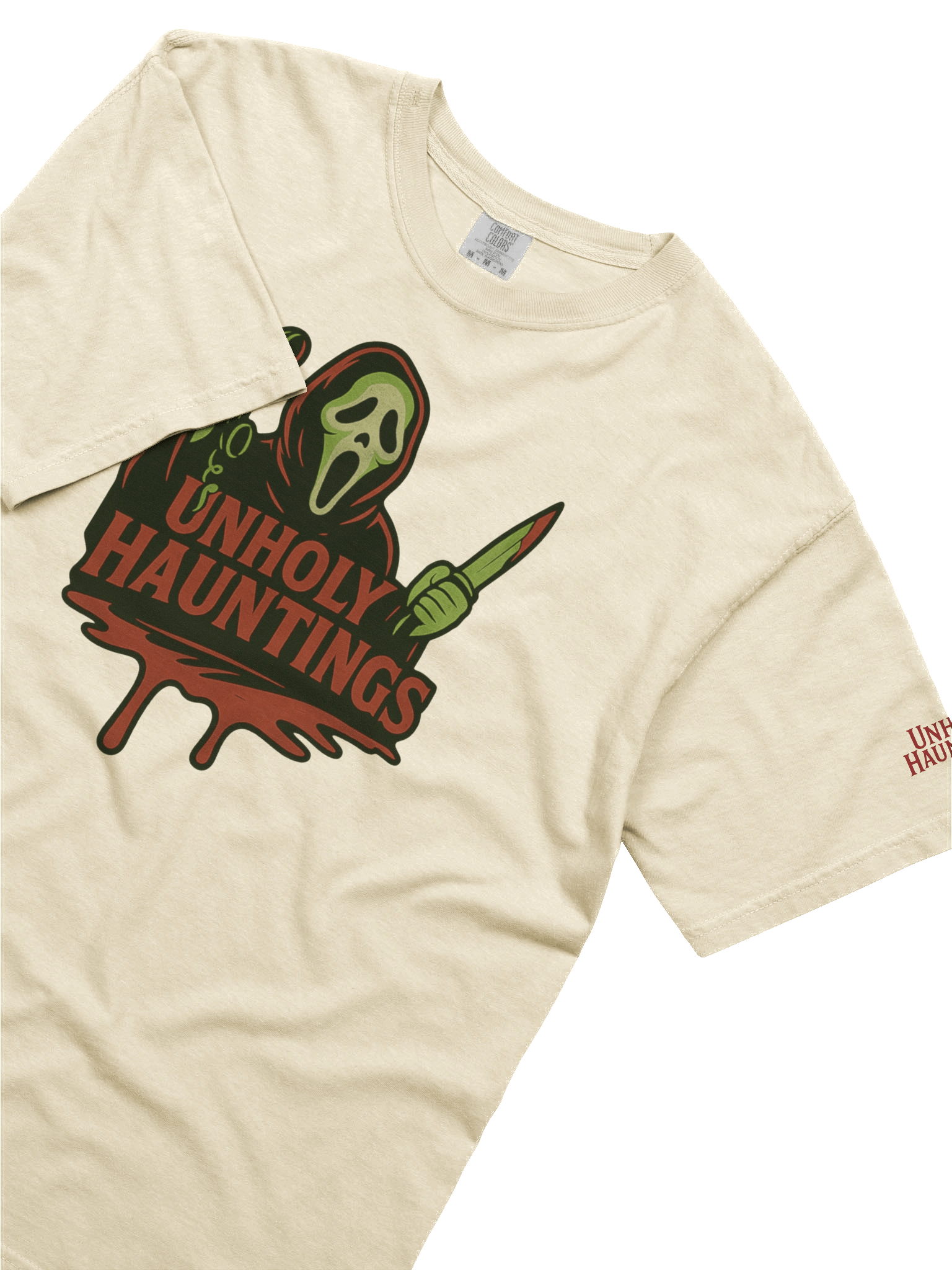 Unholy Hauntings Ghost Face Tee product image (5)