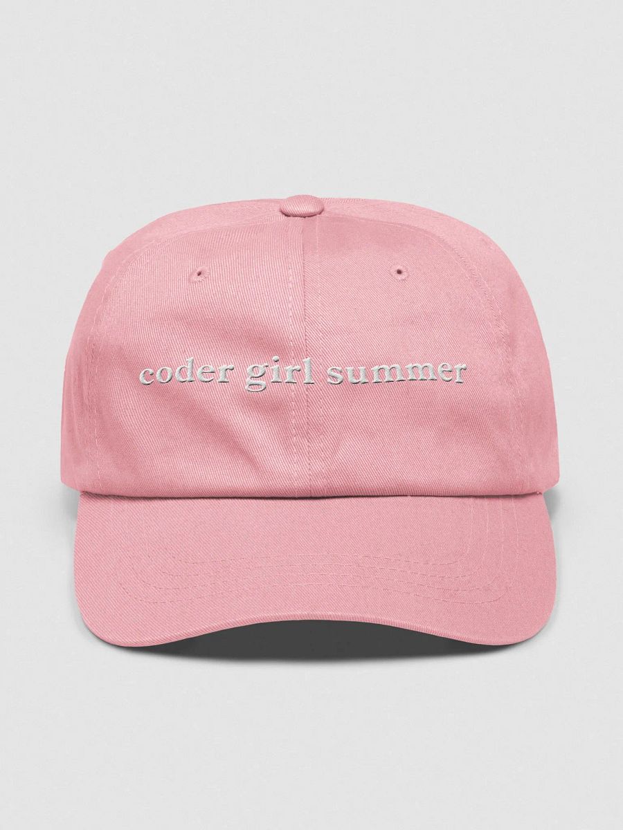 coder girl summer cap / hat - 100% cotton product image (1)