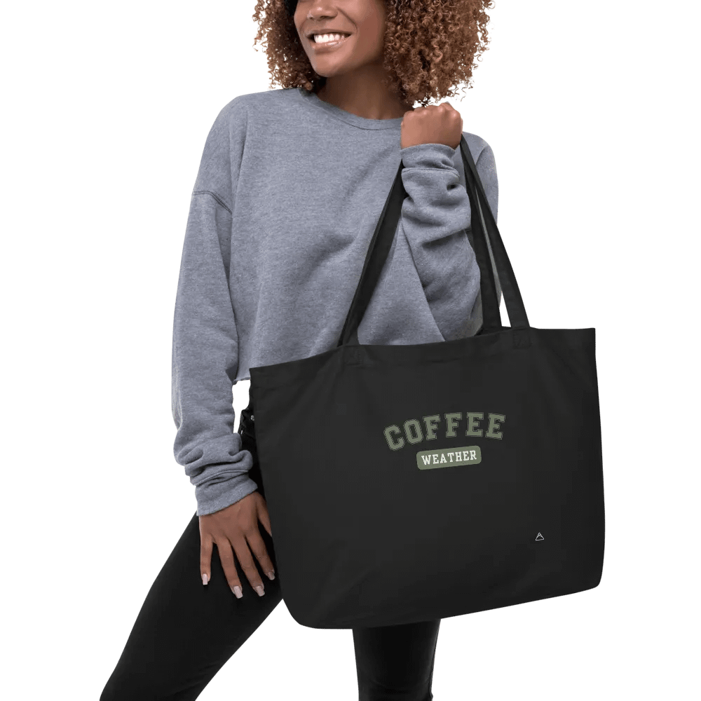 Coffee Weather | Black Tote (Sage) product image (2)