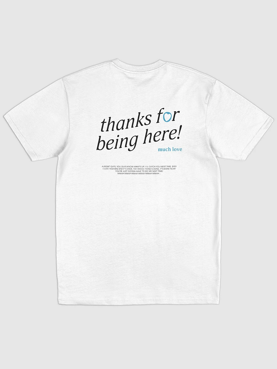 thanks for being here! Shirt (Blue) product image (15)