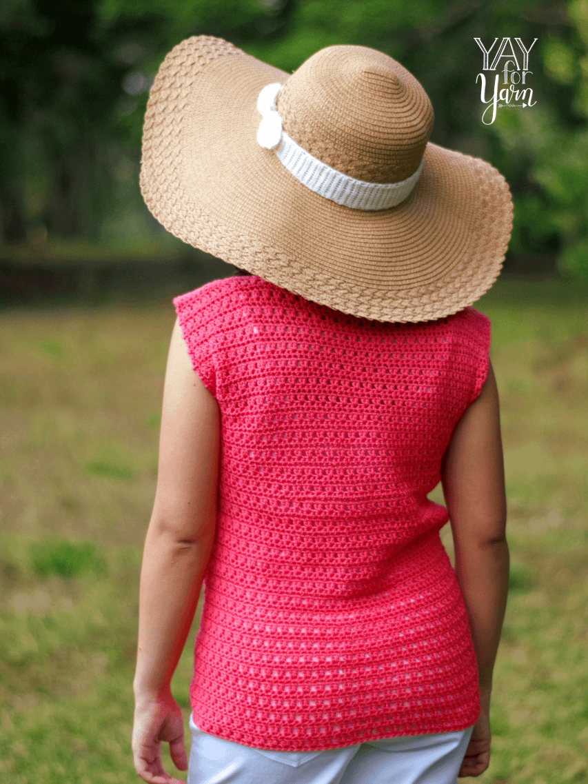 Easy Summer Tee - Women's Top PDF Crochet Pattern & Video Tutorial product image (3)