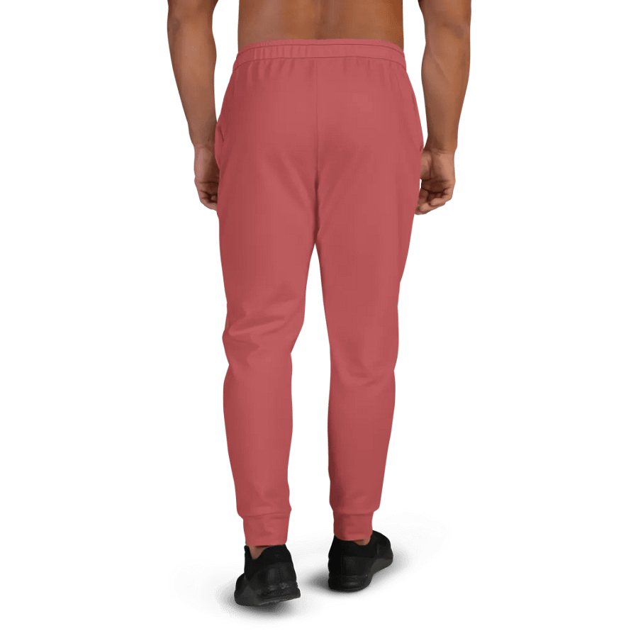 Plain Brick Red Soft Summer Recycled Polyester Premium Men's Joggers by Treasure Pie product image (4)