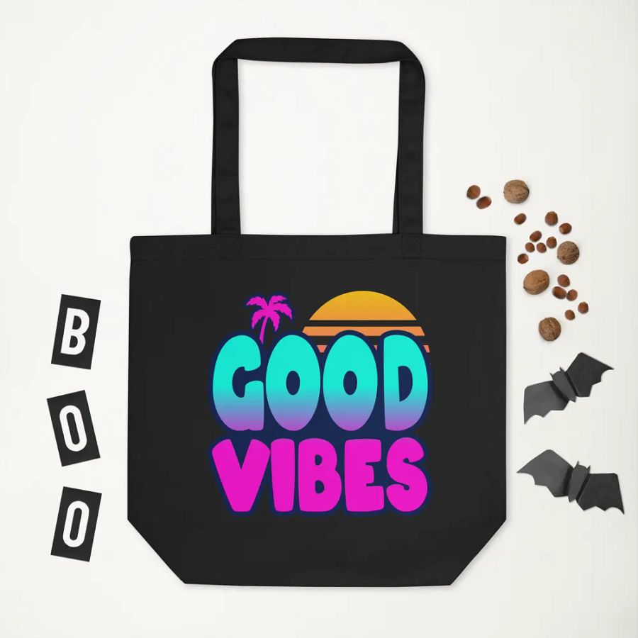 GOOD VIBES Eco-Friendly Tote Bag product image (5)