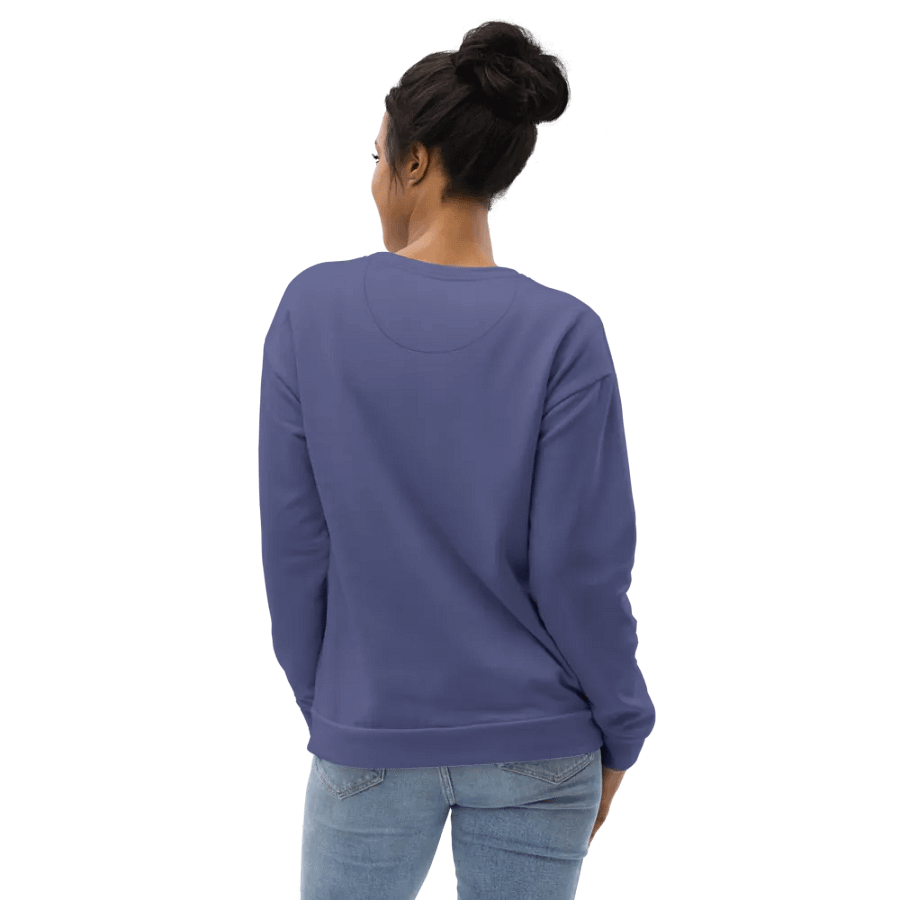 Plain Dark Purple Soft Summer Unisex Recycled Polyester Heavyweight Premium Sweatshirt by Treasure Pie product image (10)