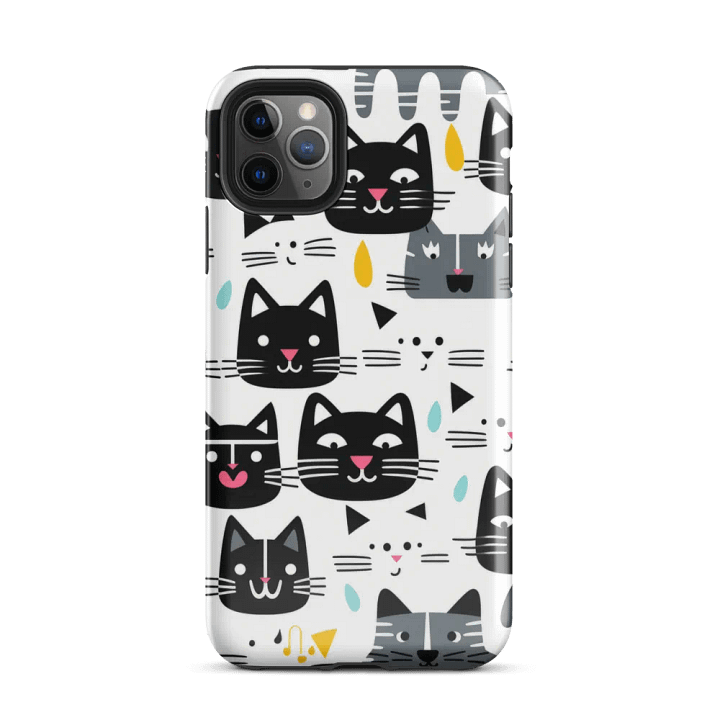 Chinee and Vashee Cat Faces Tough iPhone case product image (2)