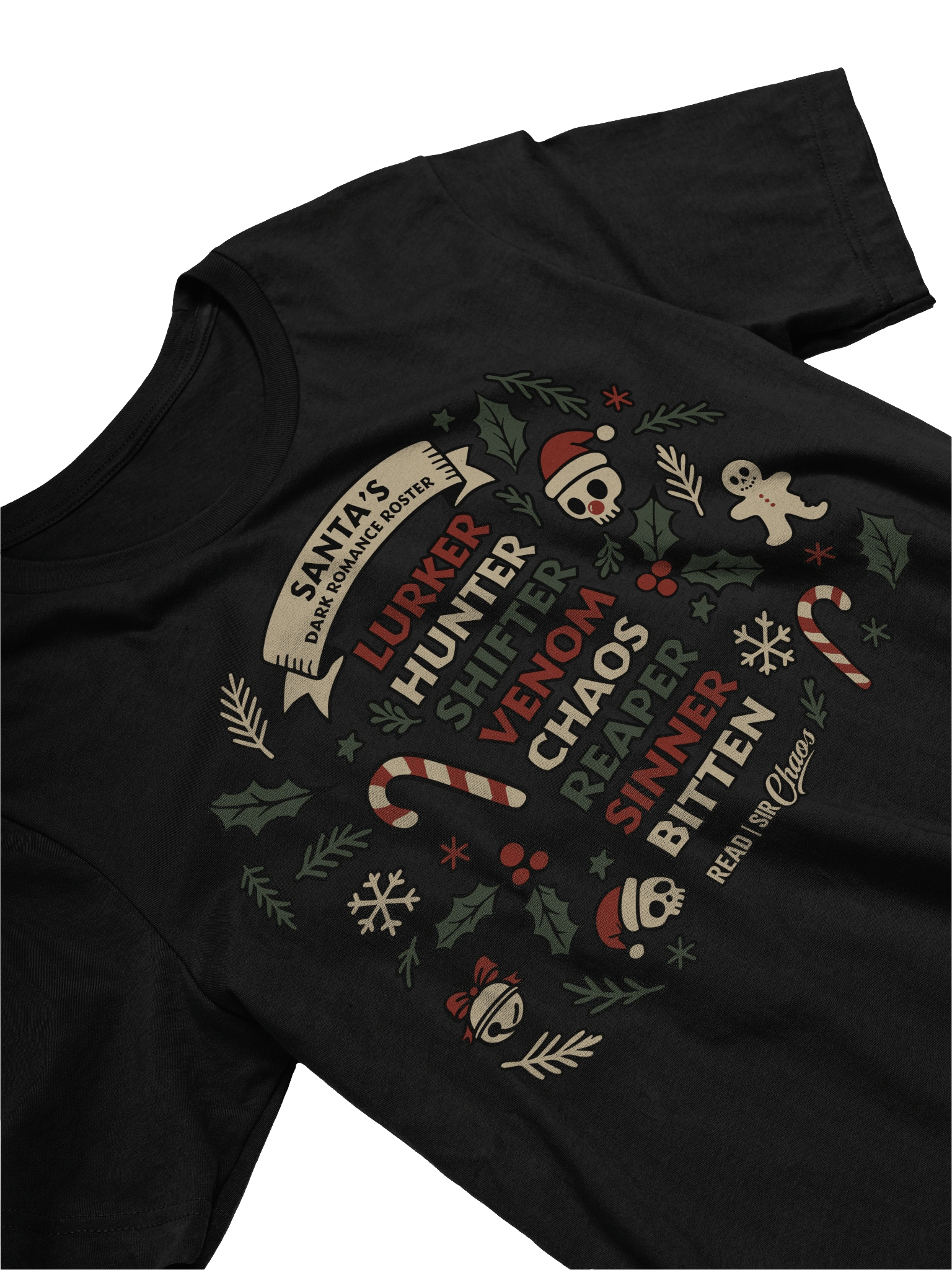 Santa's Dark Romance Roster Tshirt (Dark Colors) product image (23)
