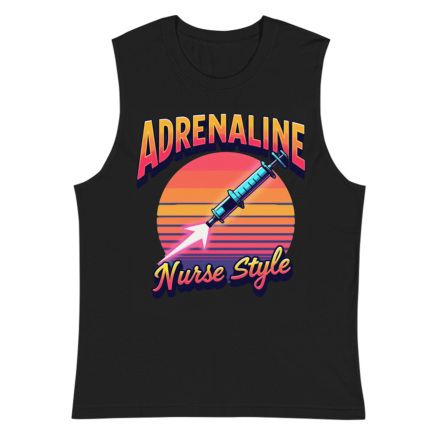 Retro Nurse Adrenaline Muscle Tank product image (3)