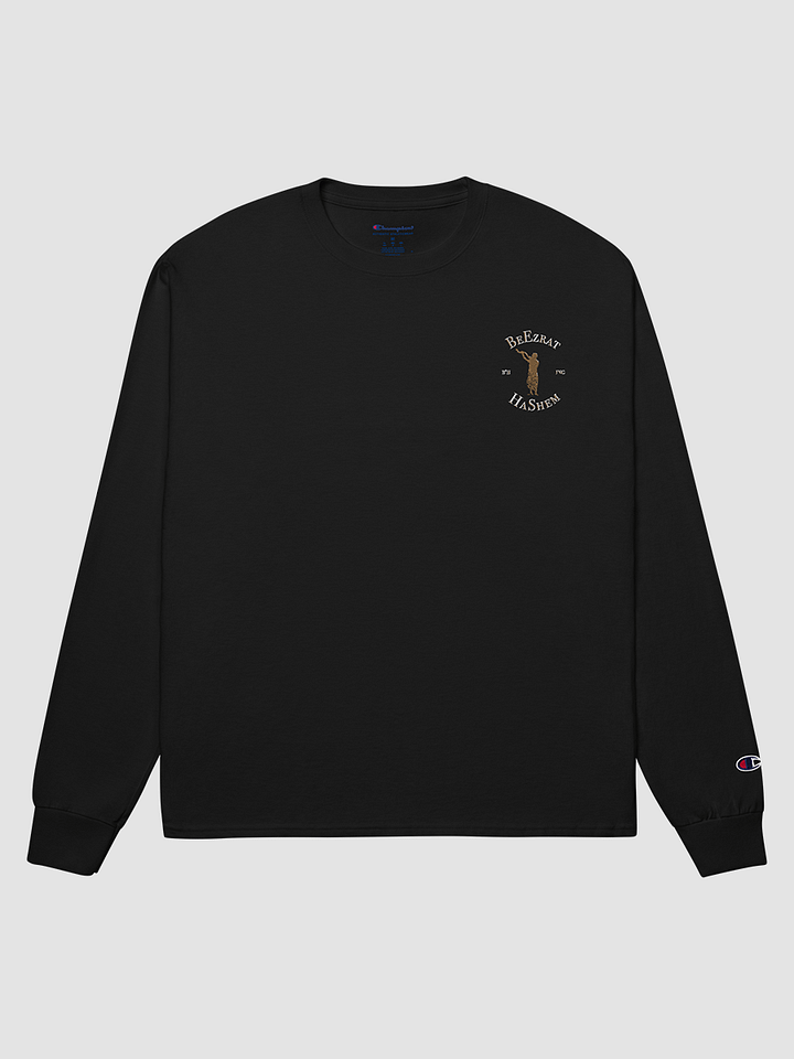 BeEzrat HaShem, Inc Champion black Long Sleeve Shirt product image (1)