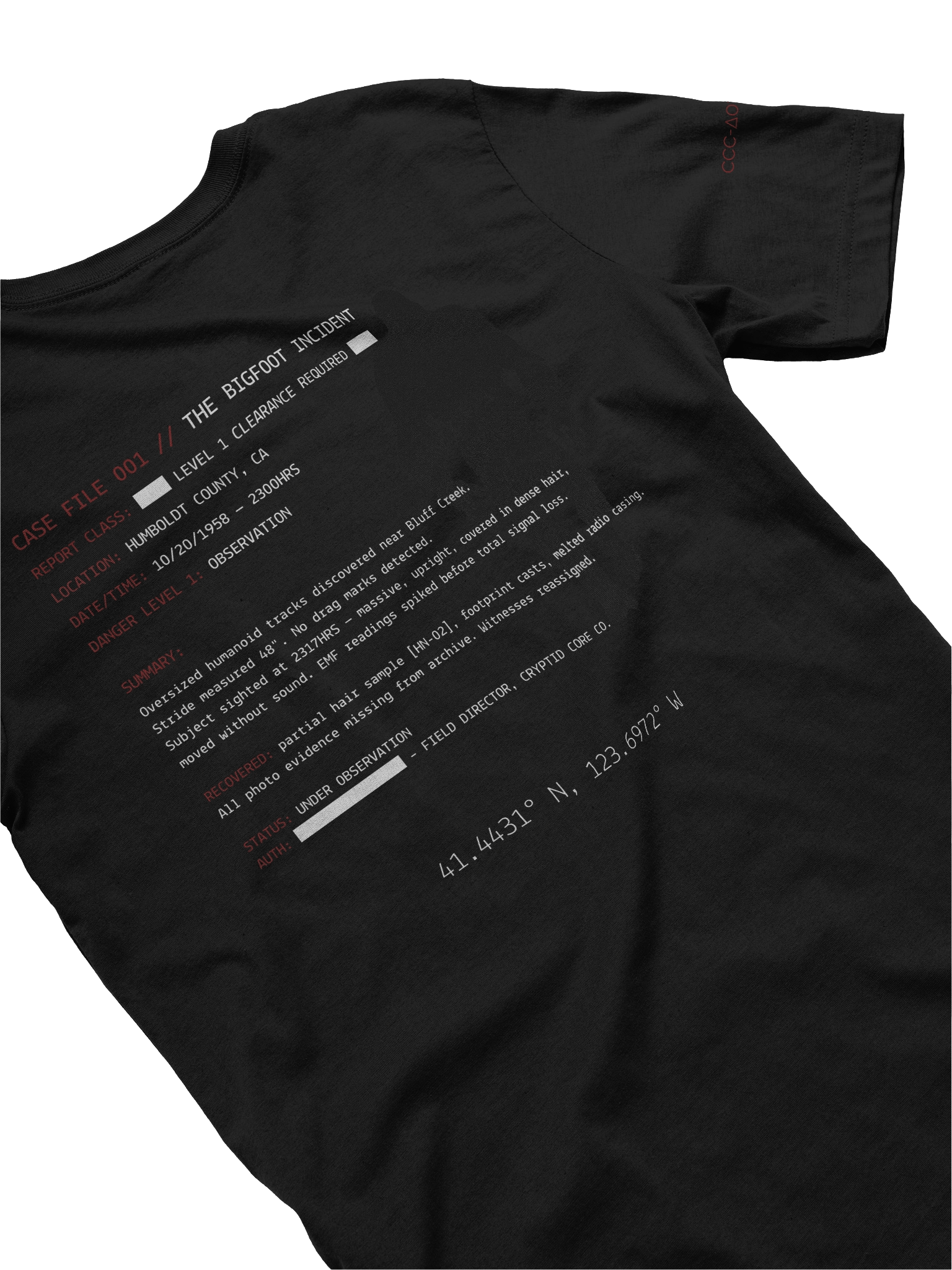 CASE FILE 001 // THE BIGFOOT INCIDENT product image (4)