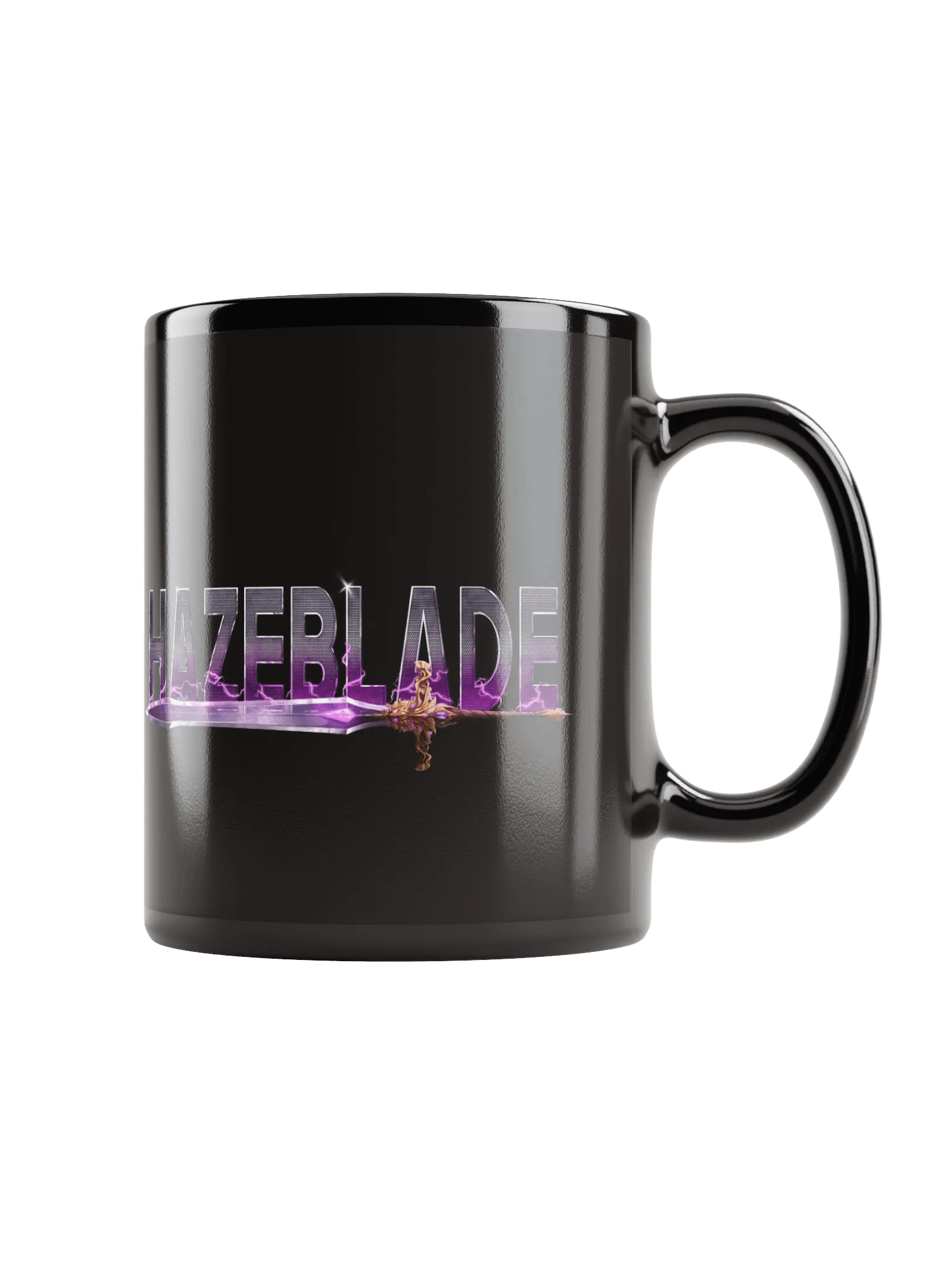 Hazeblade Lightning Sword Black Glossy Mug product image (1)