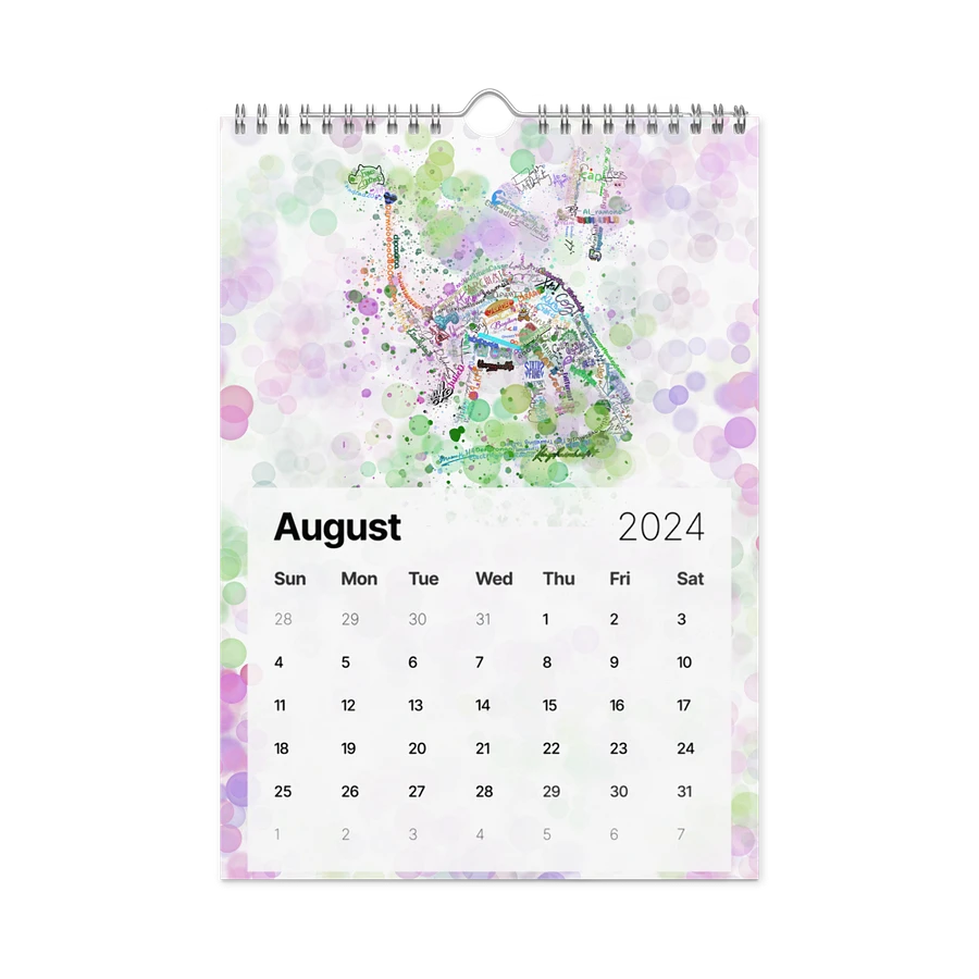 Dino Wall Calendar 2024 product image (12)