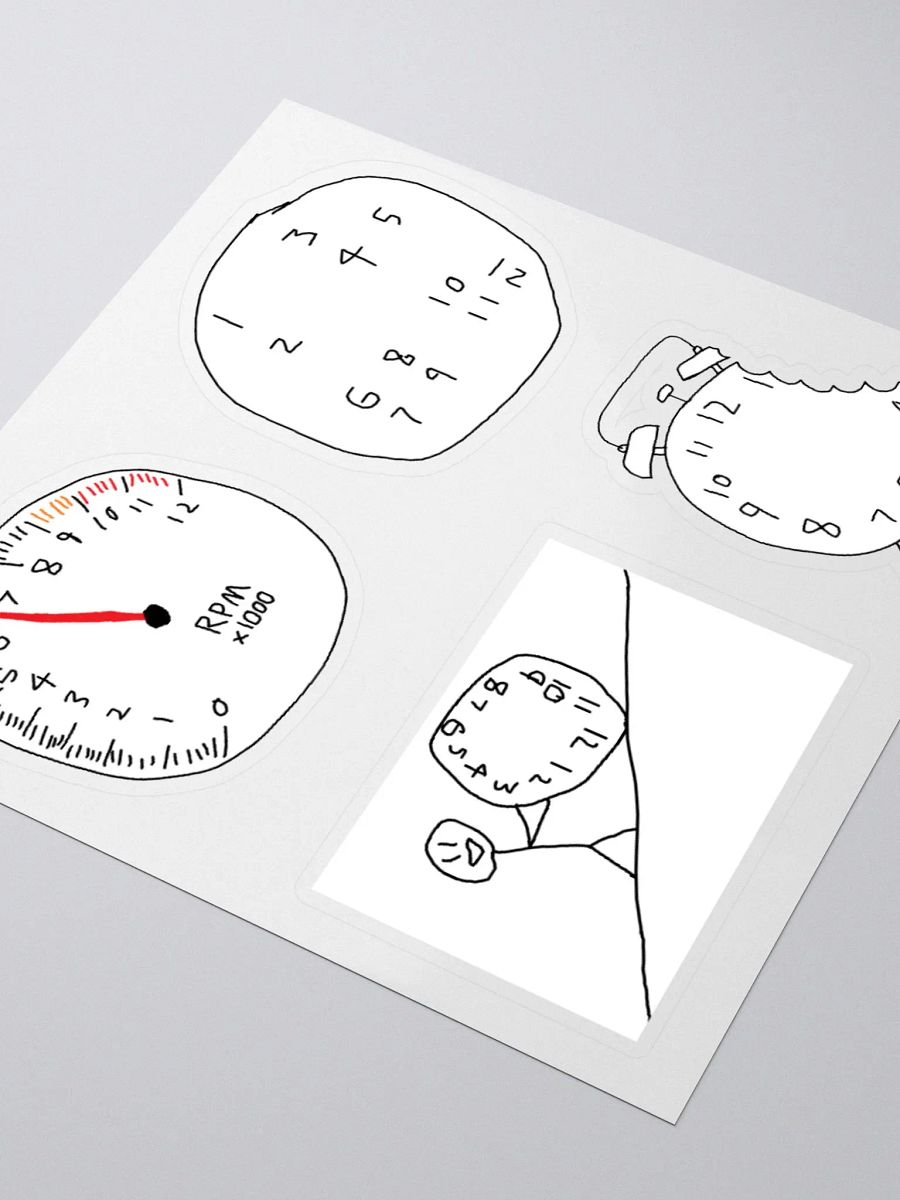 Tachometer, Loss, Sisyphus, Alarm Clock Stickers product image (3)