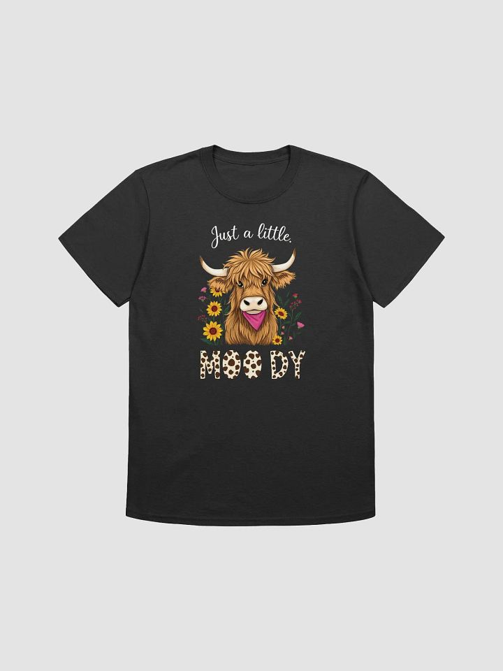 Just a Little Moody Highland Cow Easter Unisex Softstyle T-Shirt product image (4)
