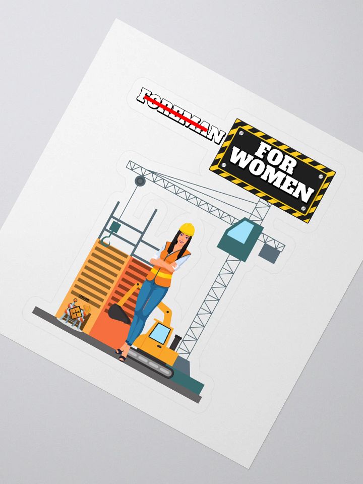 For Women Construction Sticker product image (2)