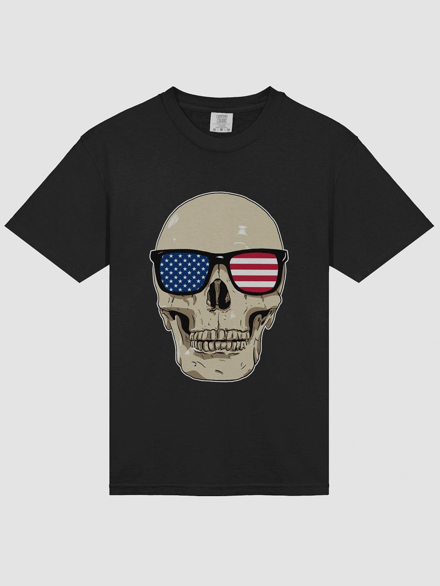 Skull wearing American Flag Glasses product image (3)
