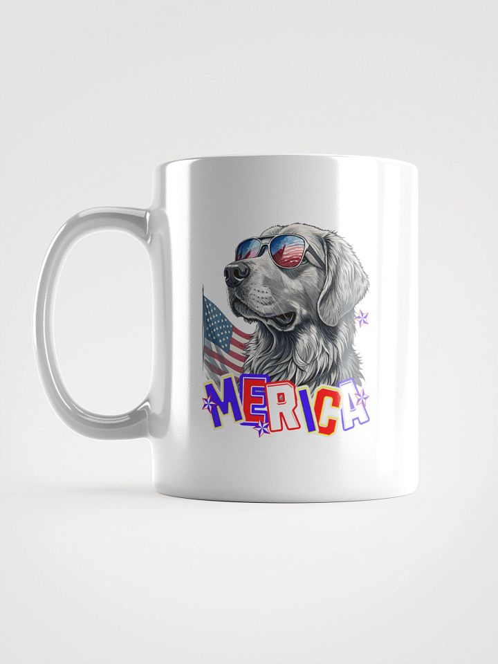 Merica Golden Retriever Patriotic Pooch Mug product image (1)