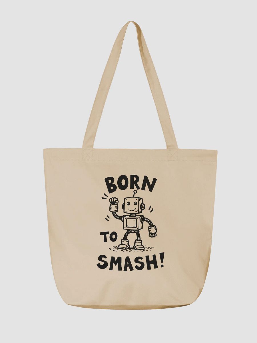 Born To Smash Organic Canvas Tote product image (2)