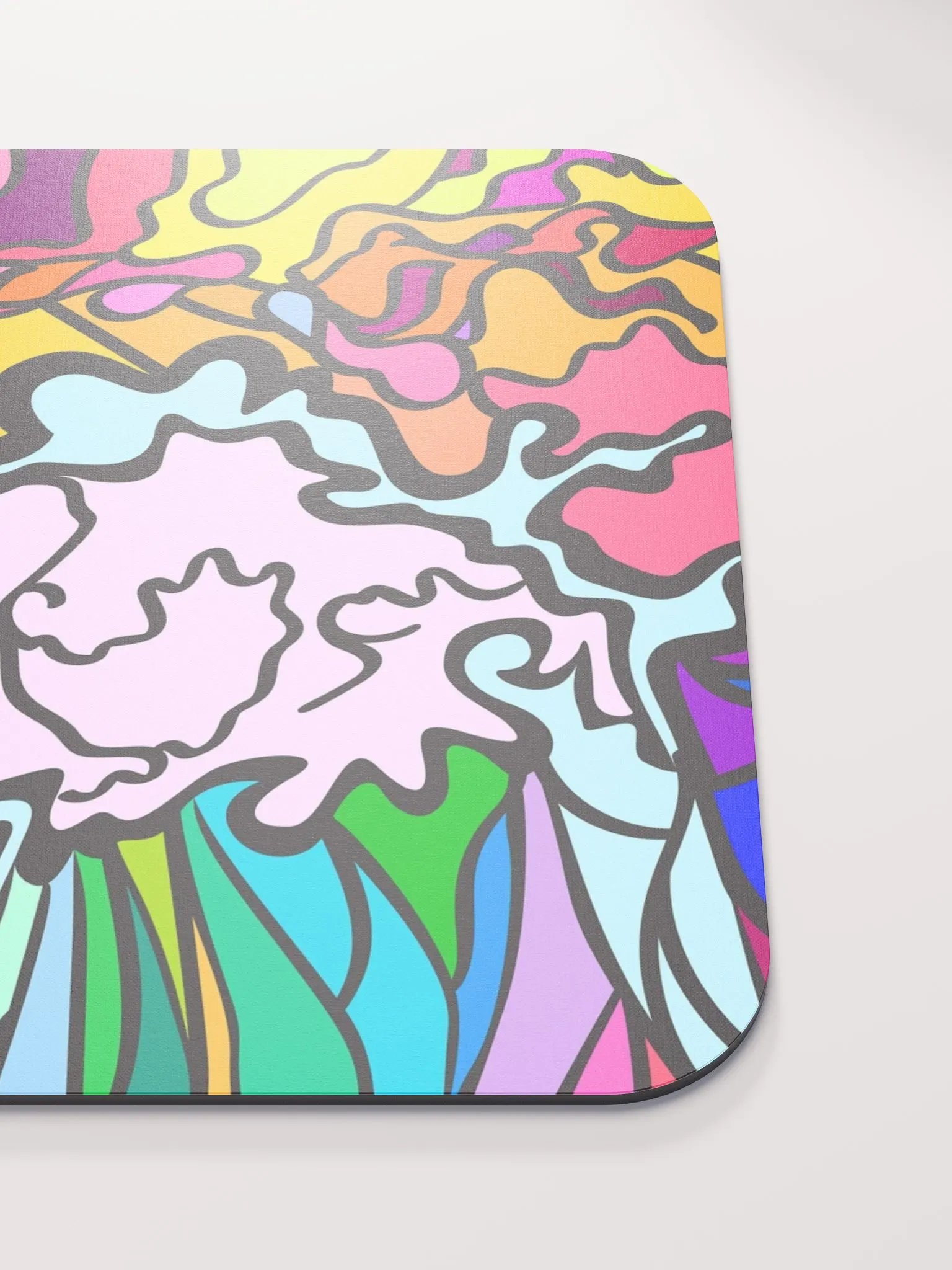 Vibrant Swirls Mouse Pad – Wave at Sunset product image (5)