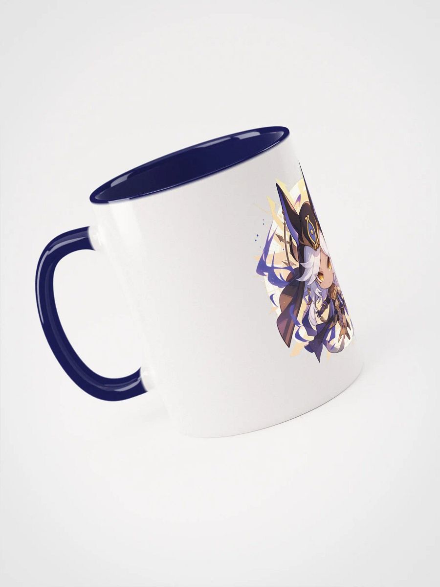 Cyno Genshin Impact Ceramic Mug – Dark Blue Handle & Interior product image (4)