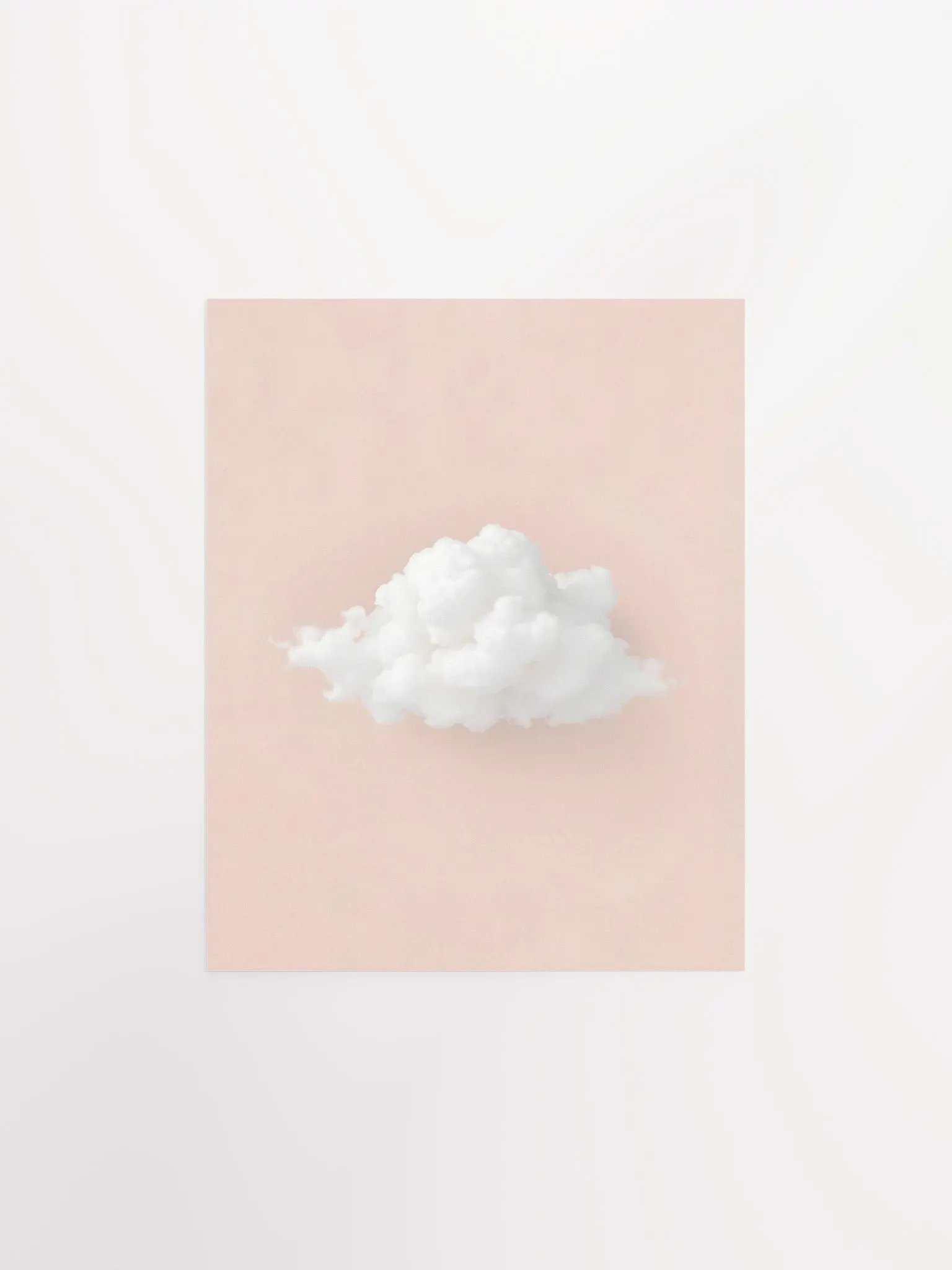 Fluffy Cloud on Peach Background product image (2)