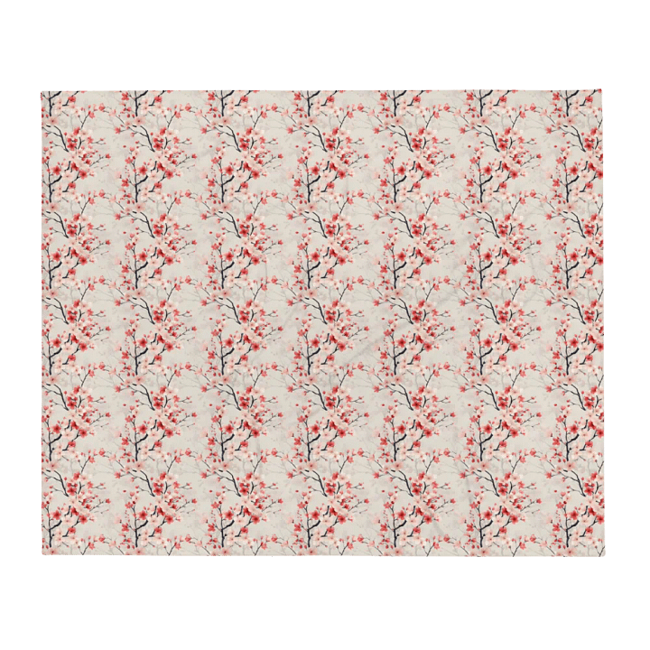 Pink And Red Sakura Blanket product image (1)