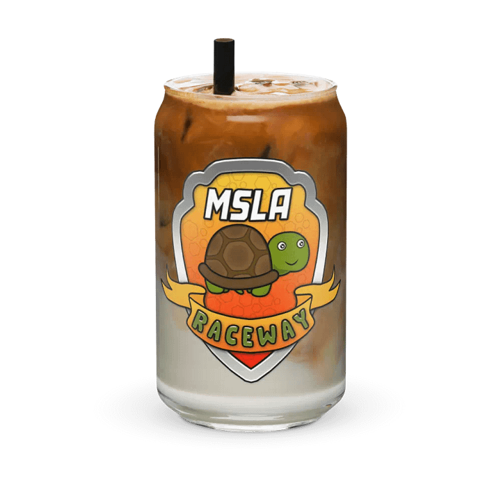 MSLA Raceway - Can Shaped Glass product image (1)