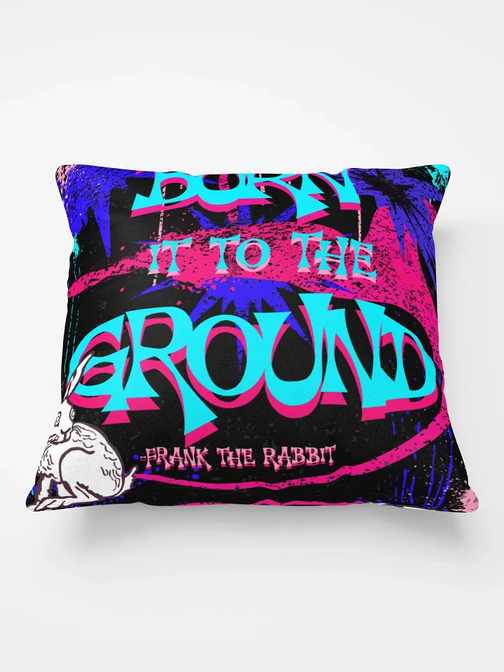 burn it to the ground, anarchist bunny rabbit, pillow product image (1)